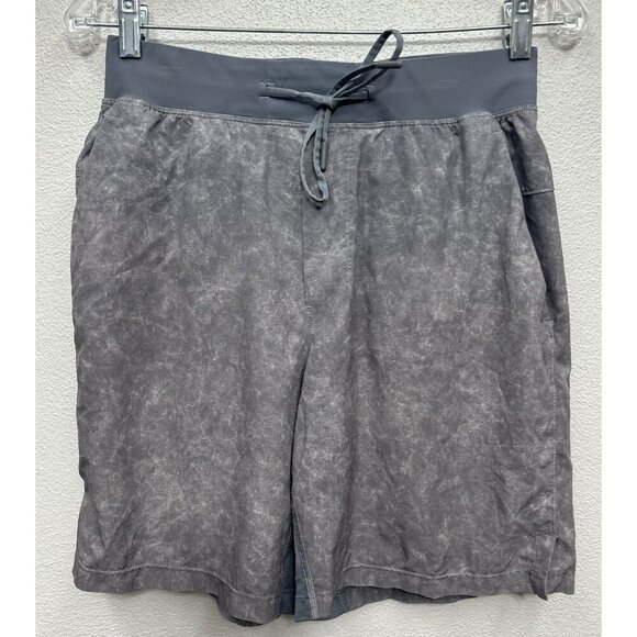 Lululemon T.H.E. Short 7" Linerless Mens Small Gray Gravel Dust Zip Pockets - Picture 2 of 10